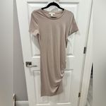 Treasure & Bond   Beige Short Sleeve Dress NWT Photo 3