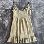 Lottie Moss PacSun Olive Green Ruffle Mini Dress Photo 6