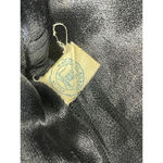 Women's National Coat and Suit Industry Coat Medium Wool Black Brown Fur Collar Photo 1