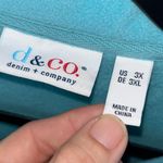 Denim & Co. Fleece Zip Front Long Sleeve Jacket 28” P2P Blue Size 3X Photo 2