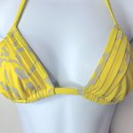 J.Crew Yellow and Grey Triangle String Bikini Top Photo 4