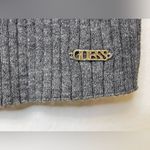 Guess Women’s Gray Ribbed V-Neck Long Sleeve Open Back Top Size M Photo 5