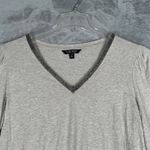 Ralph Lauren Lauren  Black Label Top‎ Womens L Beige Long Sleeve V-Neck Blouse Photo 3