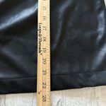 Avec Les Filles  Raglan Sleeve Black Faux Leather Button Up Blouse Sz XL Photo 5