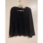 Ramy Brook Black Bell Sleeve Top Sz. 6 Photo 2