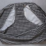 ANDIE Swim The Skirt Skirted Bikini Bottoms Black and White Gingham Plaid XS Photo 3