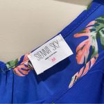 Sienna Sky Tropical Crisscross Tank Top Blue Womens Size Medium Photo 4