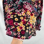 Adrienne Vittadini Floral Mock Turtleneck Large Photo 1