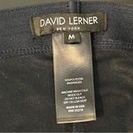 David Lerner microsuede navy blue pants, pull up elastic waist, navy blue, sz M Photo 3