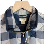 J.Crew Excursion Quilted Navy Checkered Vest Photo 4