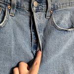 Levi's  501 Light Wash Raw Hem Skinny Jeans Photo 2