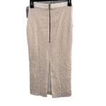 Dress the Population  Cream Textured Midi Skirt Size Small New‎ Photo 2