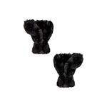 Apparis Coco Faux Fur Mittens in Noir One Size New Womens Gloves Black Photo 6