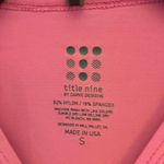 Title Nine Carve Designs Polka Dot Long Sleeve Athletic Shirt Rash Guard Pink S Photo 2