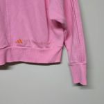Adidas x Stella McCartney Pink Cotton‎ Cropped Sweatshirt Sz XS Workout Outdoors Photo 3