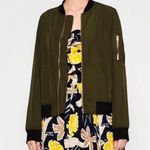 ZARA Green Bomber Jacket Photo 0