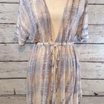 Cynthia Rowley  100% Linen Beach Coverup Tie Dye Pink/Purple/Blue-Small Photo 0