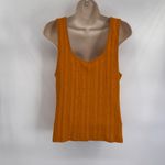 Pilcro Anthropologie Tank Top Womens Large Marigold Yellow Cotton Blend NEW Photo 5