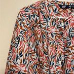 Lands' End 🌿 Lands’ End 3X Linen Plus size Button Down Blouse Photo 5