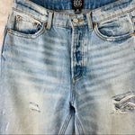 BDG  Hi Waist Raw Hem Cropped Jeans Sz 26 Buttonfly Photo 5