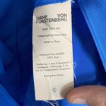 Diane Von Furstenberg  Silk Top Cobalt Sz 4 Photo 2