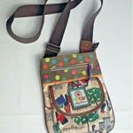 Lily bloom  Call Me Maybe Shopaholic Paris Dog Cafe Crossbody Bag Purse Photo 0