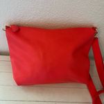 Steve Madden Coral Red Faux Leather Crossbody Bag Shoulder Purse Photo 4