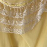 Bonwit Teller Lelis Vintage Rare Yellow Lace Long Nightgown size medium lingerie Photo 9