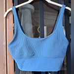 Beach Riot  sports bra ribbed slate blue top long line Photo 1