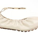 Fendi  Filo Leather Ballerina Flat Shell Size 37 Photo 0