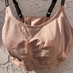 Bebe  2X dark beige logo T shirt sports bra Photo 2