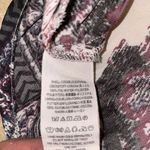 Free People  Dress Womens XS Kimono‎ Satin Babydoll Maroon Floral Boho Flowy Photo 7