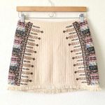 ZARA Trafaluc Collection Fringe Embroidered Skirt Photo 1
