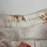 American Eagle  Sz 2 Mom Short Floral Print High Rise Denim Cuffed Shorts Women's Photo 5