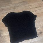 Bozzolo  Crop Top Black Ribbed Photo 2