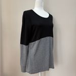 Crosby Black and Gray Long Sleeve Lightweight Sweater Size M Photo 1