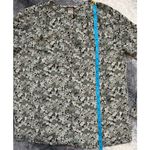 H&M Floral Green Quarter Button Long Sleeve Lined Flowy Blouse Size XS Photo 9