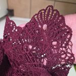 Lane Bryant Mock-Neck Illusion Lace Peplum Blouse Top Size 18 Photo 4