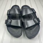 Birkenstock  Arizona Black EVA Slip-On Two-Strap Sandals Sz 9 Women’s S 8 Men’s Photo 2