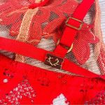For Love & Lemons  skivvies red lace appliqué sheer strapy bralette lingerie to Photo 6