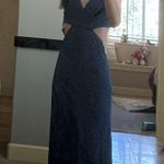 Dillard's Navy Blue Prom Dress Photo 1