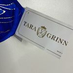 TARA GRINNA BLUE/TURQ/GOLD high waist bikini bottoms and padded top size 13 a/b Blue Photo 4