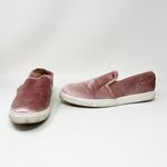 Steve Madden Evangel Blush Pink Velvet Velour Slip On Skater Flat Shoes 9.5 Photo 0