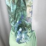 Zuliana Beach Cover Up Sarong & Tropical Print Top New Green Size undefined Photo 3