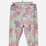 LuLaRoe White Background Floral Leggings One Size (OS) Butter soft Photo 1