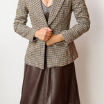 Amanda Uprichard Amanda Uprichard Aldridge Houndstooth Blazer Size Medium Photo 0