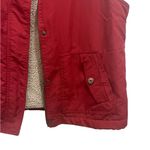 Sonoma  Cherry Red Outerwear vest with sherpa lining Photo 3