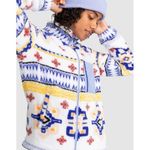 Roxy Alabama Technical Fleece Bright White Chandail Jacket Sweatshirt Size Small Photo 0