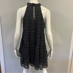 Mi Ami Alice Tiered Clip Dot Swing Mini Dress Black Size M Photo 6