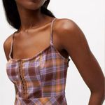 Urban Outfitters  Keya Plaid Hook & Eye Mini Dress Size XS Photo 2